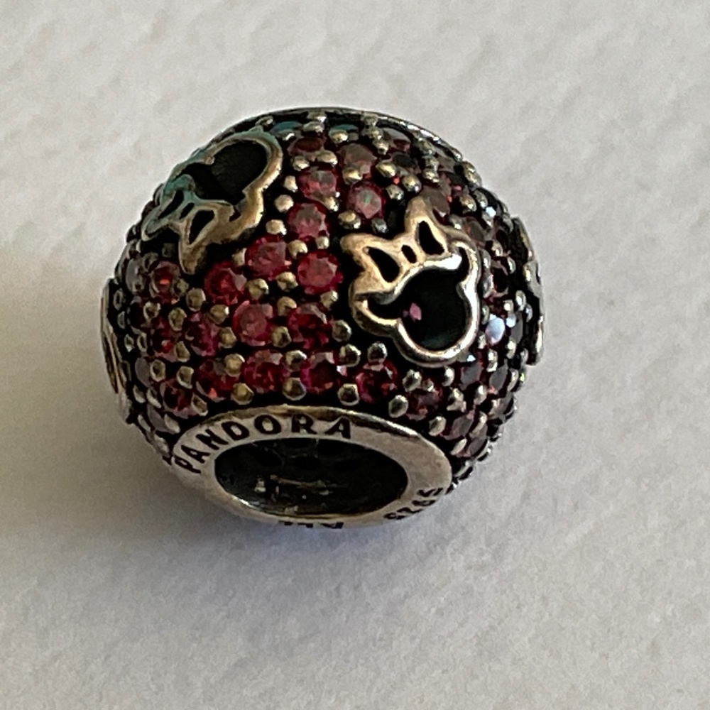 Pandora Red and Silver Charm Bracelet